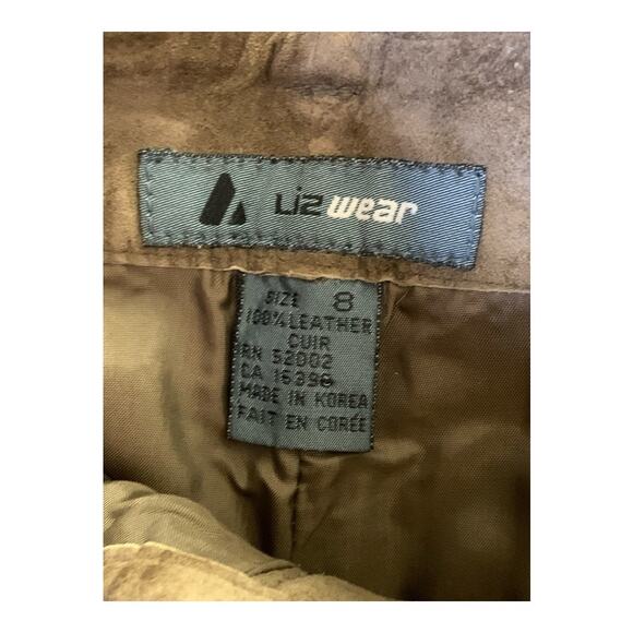 Lizwear by Liz Clairborne Leather Suede High Rise Pants 8 - Picture 4 of 4